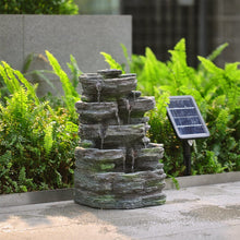 Load image into Gallery viewer, Faux Rock Garden Fountain with Lights Fountains Living and Home