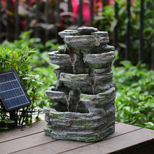 Load image into Gallery viewer, Faux Rock Garden Fountain with Lights Fountains Living and Home