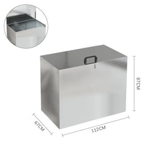 Load image into Gallery viewer, Large Galvanized Feed Storage Bin with One Compartment Garden Storage Boxes Living and Home