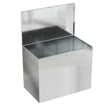 Load image into Gallery viewer, Large Galvanized Feed Storage Bin with One Compartment Garden Storage Boxes Living and Home