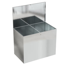Load image into Gallery viewer, Large Galvanized Feed Storage Bin with One Compartment Garden Storage Boxes Living and Home