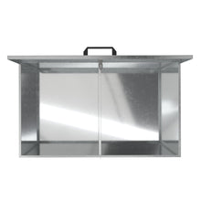 Load image into Gallery viewer, Large Galvanized Feed Storage Bin with One Compartment Garden Storage Boxes Living and Home