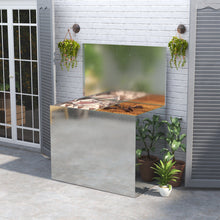 Load image into Gallery viewer, Large Galvanized Feed Storage Bin with One Compartment Garden Storage Boxes Living and Home