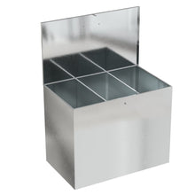 Load image into Gallery viewer, Large Galvanized Feed Storage Bin with One Compartment Garden Storage Boxes Living and Home