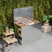 Load image into Gallery viewer, Large Galvanized Feed Storage Bin with One Compartment Garden Storage Boxes Living and Home