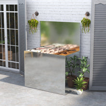Load image into Gallery viewer, Large Galvanized Feed Storage Bin with One Compartment Garden Storage Boxes Living and Home