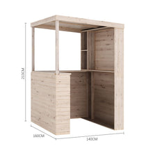 Load image into Gallery viewer, Outdoor Solid Wood Garden Bar Garden Bars Living and Home