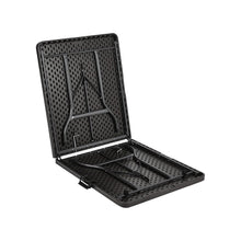 Load image into Gallery viewer, Portable Outdoor Folding Table - Rattan Plastic, Black Collapsible Design Foldtable table Living and Home