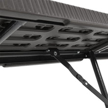 Load image into Gallery viewer, 2 pcs Portable Outdoor Folding Chairs - Rattan Plastic, Black Foldable Design Garden Dining Sets Living and Home