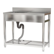 Load image into Gallery viewer, Stainless Steel One Compartment Commercial Sink with Right Drainboard Living and Home