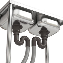 Load image into Gallery viewer, 2ft Two Compartment Stainless Steel Commercial Bar Sink with Shelf Kitchen Sinks Living and Home