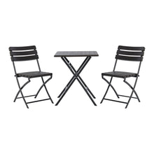 Load image into Gallery viewer, 3-Piece Plastic Outdoor Folding Table and Chairs Set Garden Dining Sets Living and Home