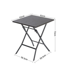 Load image into Gallery viewer, 3-Piece Plastic Outdoor Folding Table and Chairs Set Garden Dining Sets Living and Home
