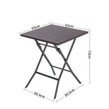Load image into Gallery viewer, 3-Piece Plastic Outdoor Folding Table and Chairs Set Garden Dining Sets Living and Home