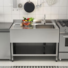 Load image into Gallery viewer, Stainless Steel Hand Wash Basin with Front Side Living and Home