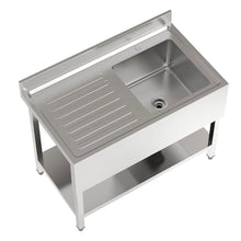 Load image into Gallery viewer, Stainless Steel Hand Wash Basin with Front Side Living and Home