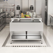 Load image into Gallery viewer, Premium Stainless Steel Deep Sink with Front Surround and Shelf Living and Home