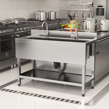 Load image into Gallery viewer, Premium Stainless Steel Deep Sink with Front Surround and Shelf Living and Home