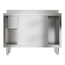 Load image into Gallery viewer, Dismantlable 201 Stainless Steel Single Sink Cabinet with Left-Side Sink Living and Home