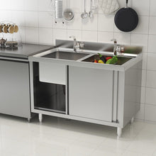 Load image into Gallery viewer, Dismantlable 201 Stainless Steel Double Sink Cabine Living and Home