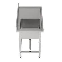 Load image into Gallery viewer, Stainless Steel One Compartment Commercial Sink with Right Drainboard Kitchen Sinks Living and Home