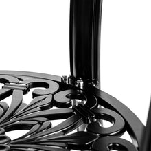 Load image into Gallery viewer, Square Cast Aluminum Outdoor Bistro Table Black Garden Dining Tables Living and Home