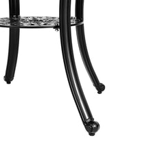 Load image into Gallery viewer, Square Cast Aluminum Outdoor Bistro Table Black Garden Dining Tables Living and Home