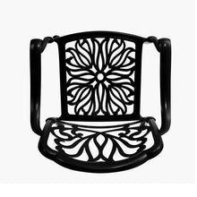 Load image into Gallery viewer, Set of 2 Outdoor Cast Aluminum Dining Chairs with Cushions Garden Seating Living and Home