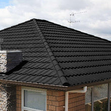 Load image into Gallery viewer, Half Round Ridge Tile Stone Coated Metal Roofing 10pcs Roofing Living and Home Black
