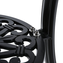 Load image into Gallery viewer, Cast Aluminum Patio Dining Table with Umbrella Hole