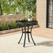 Load image into Gallery viewer, Cast Aluminum Round Patio Dining Table for Outdoor Garden
