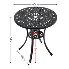 Load image into Gallery viewer, Cast Aluminum Round Patio Dining Table for Outdoor Garden