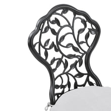 Load image into Gallery viewer, 3pcs Black Cast Aluminum Bistro Table and Chairs Set Garden Dining Sets Living and Home