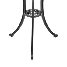 Load image into Gallery viewer, 3pcs Black Cast Aluminum Bistro Table and Chairs Set Garden Dining Sets Living and Home
