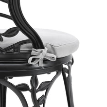 Load image into Gallery viewer, 3pcs Black Cast Aluminum Bistro Table and Chairs Set Garden Dining Sets Living and Home