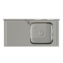 Load image into Gallery viewer, Stainless Steel One Compartment Sink with Shelves Living and Home