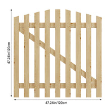 Load image into Gallery viewer, 120x120cm Outdoor Wooden Garden Gate Fence Door