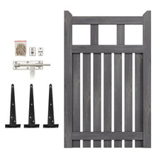 Load image into Gallery viewer, 76x120cm Outdoor Wooden Garden Gate Fence Door