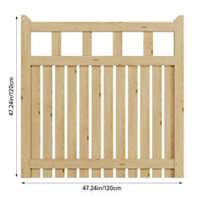 Load image into Gallery viewer, 120x120cm Outdoor Wooden Garden Gate Fence Door