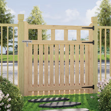 Load image into Gallery viewer, 120x120cm Outdoor Wooden Garden Gate Fence Door
