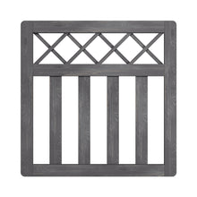 Load image into Gallery viewer, 3 x 3 ft Outdoor Cross Top Wooden Garden Gate Pedestrian Fence Yard Door