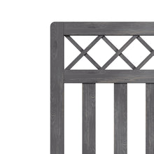 Load image into Gallery viewer, 3 x 3 ft Outdoor Cross Top Wooden Garden Gate Pedestrian Fence Yard Door
