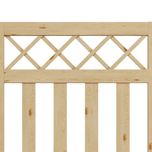 Load image into Gallery viewer, 3 x 4 ft Outdoor Cross Top Wooden Garden Gate Pedestrian Fence Yard Door