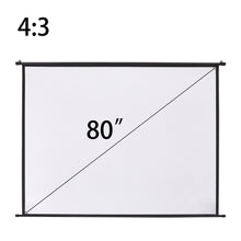 Load image into Gallery viewer, Projector Screen with Manual Pull Down for Home Theater