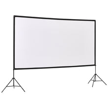 Load image into Gallery viewer, 120" 3D 4K HD Outdoor Indoor 16:9 4K Portable Projector Screen with Stand