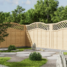 Load image into Gallery viewer, 6x4ft Lattice Top Wooden Garden Fence Panel