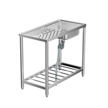Load image into Gallery viewer, 201 Stainless Steel Commercial Sink with Drainboard