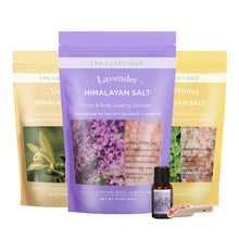 Load image into Gallery viewer, 3 Pcs Bath Epsom Salts with Himalayan Bath Salt Set