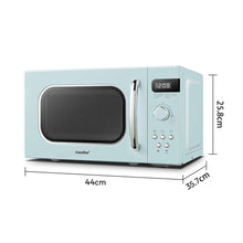 Load image into Gallery viewer, 800W 20L Retro Microwave Oven with LED Display - Pastel Green