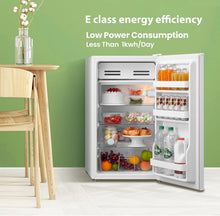 Load image into Gallery viewer, 93L Muti-layer Fridge with 3 Removable Glass Shelf, Cooler Box, Reversible Door Hinge